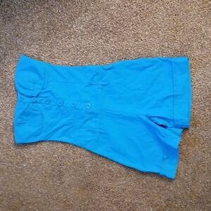Pyamide blue strapless Romper size small